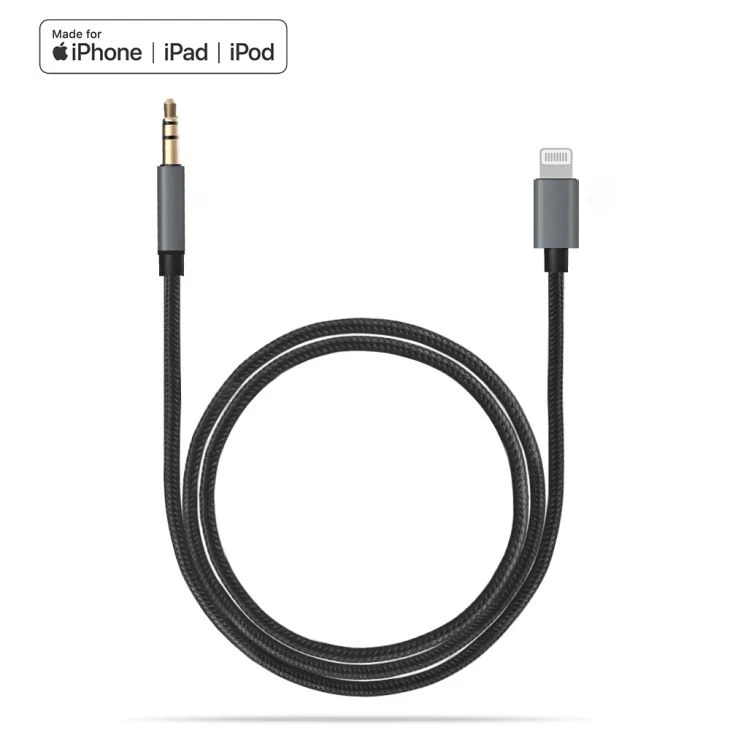 MFI sètifye Zeklè pou 3.5mm Jack Headphone Audio adaptè