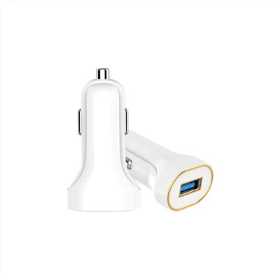 Single USB Port Leaf Form Design Car Charger