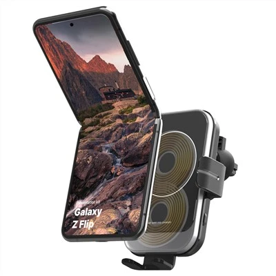 Wireless Machin Charger Mount vit chaje nan machin pou mobil